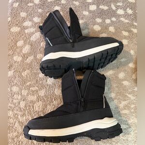 Zara Kids Black Insulated Winter Boots